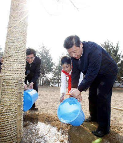 连续10年参加首都义务植树 习近平引领建设绿色家园