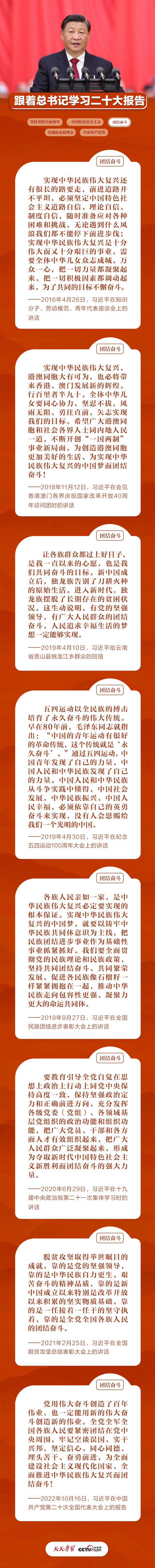 跟着总书记学习二十大报告 | 团结奋斗