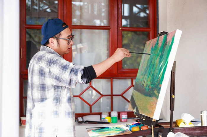 秋日庐山 色彩缤纷：35位油画名家情绘九江“山江湖城”