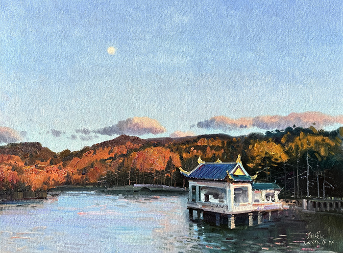 秋日庐山 色彩缤纷：35位油画名家情绘九江“山江湖城”