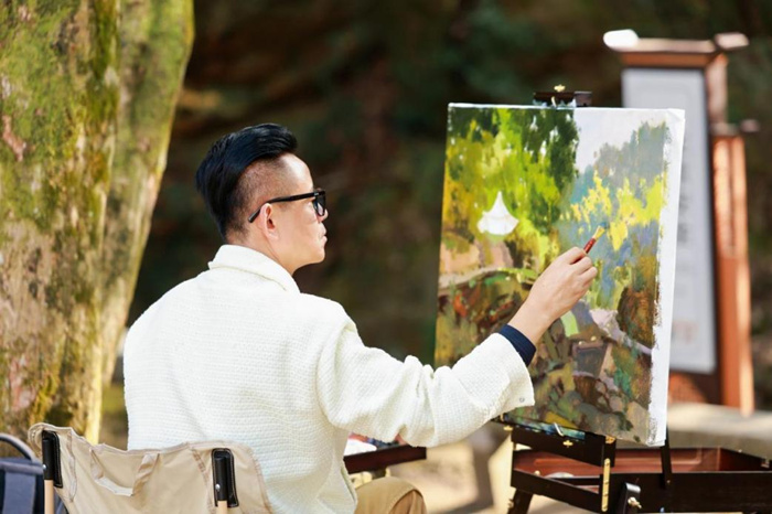 秋日庐山 色彩缤纷：35位油画名家情绘九江“山江湖城”