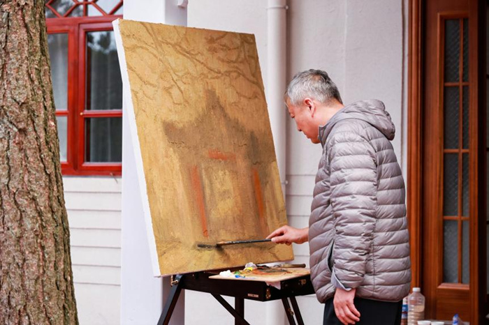 秋日庐山 色彩缤纷：35位油画名家情绘九江“山江湖城”