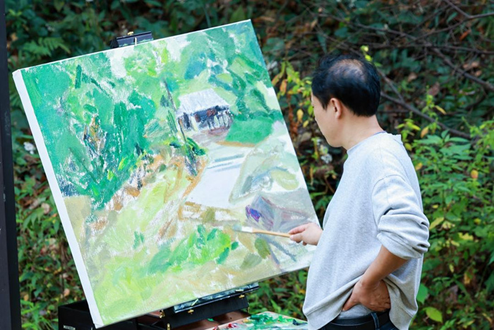 秋日庐山 色彩缤纷：35位油画名家情绘九江“山江湖城”