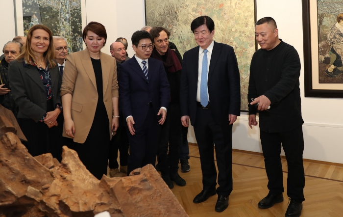 中国当代美术作品展览在意大利罗马开幕