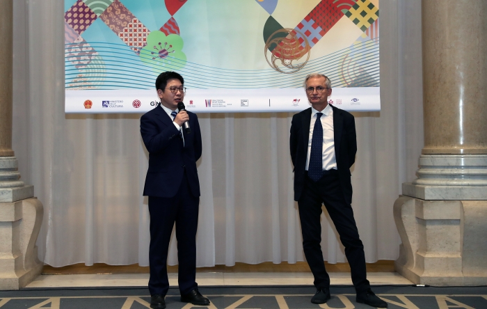 中国当代美术作品展览在意大利罗马开幕