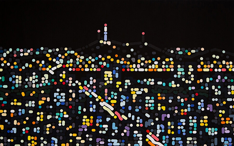 《看他的画得戴副眼镜（二）》：色彩律动的都市诗人