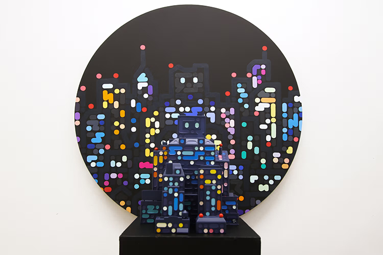 《看他的画得戴副眼镜（二）》：色彩律动的都市诗人