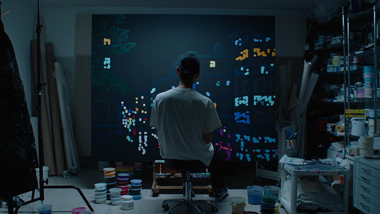 《看他的画得戴副眼镜（二）》：色彩律动的都市诗人