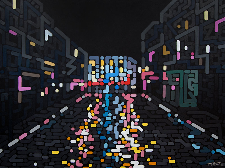 《看他的画得戴副眼镜（二）》：色彩律动的都市诗人