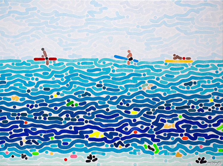 《看他的画得戴副眼镜（二）》：色彩律动的都市诗人