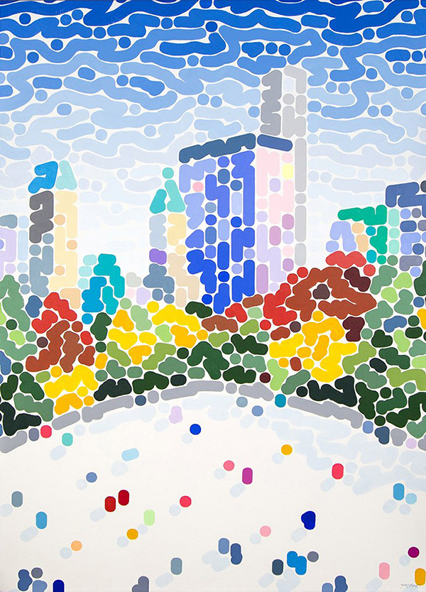 《看他的画得戴副眼镜（二）》：色彩律动的都市诗人