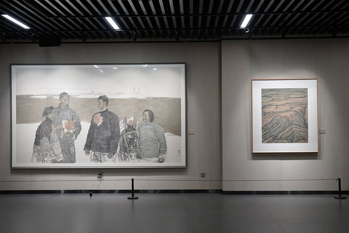 “烽火史诗——赵奇抗战题材绘画展”在合肥亚明艺术馆开幕
