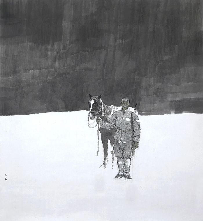 “烽火史诗——赵奇抗战题材绘画展”在合肥亚明艺术馆开幕