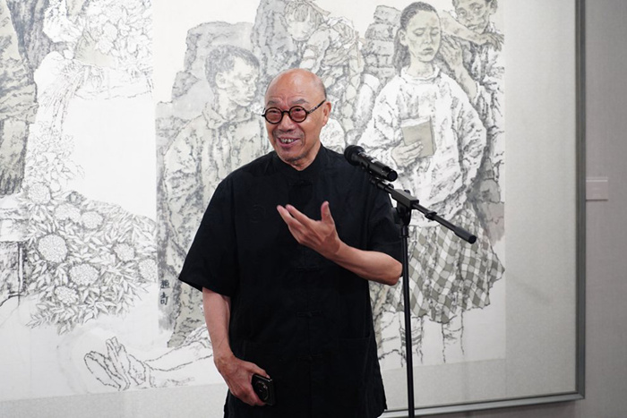 “烽火史诗——赵奇抗战题材绘画展”在合肥亚明艺术馆开幕