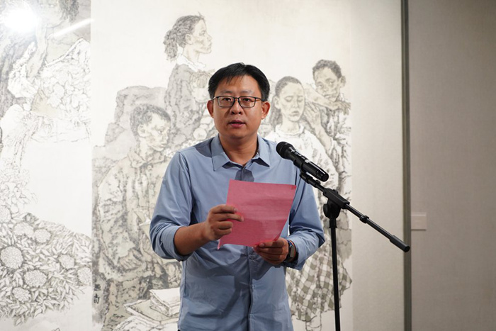 “烽火史诗——赵奇抗战题材绘画展”在合肥亚明艺术馆开幕