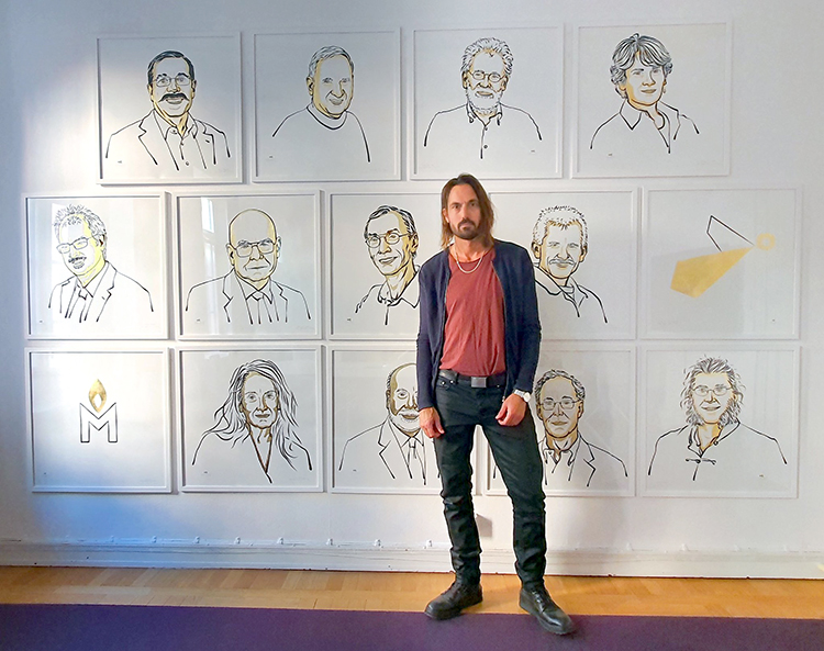 诺贝尔奖的肖像谁画的？